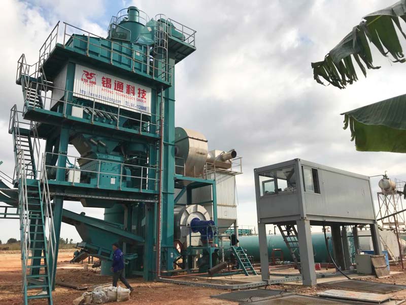 Xitong asphalt plant successfully completed the installation and acceptance in Congo (DRC)